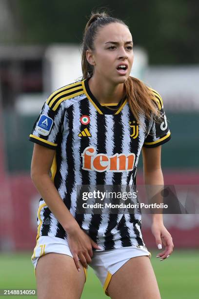 The Juventus footballer Julia Grosso during the Serie A womens match Roma v Juventus at the Stadio Tre Fontane. Rome , April 15th, 2024