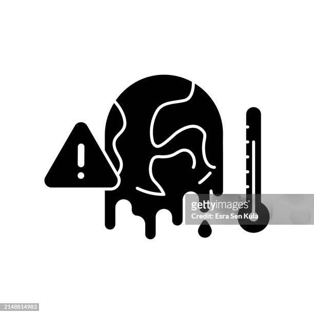 climate change warning solid icon design. suitable for infographics, web pages, mobile apps, ui, ux, and gui design. - water damage stock illustrations