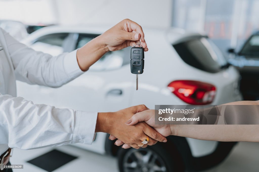 Handing over the car keys