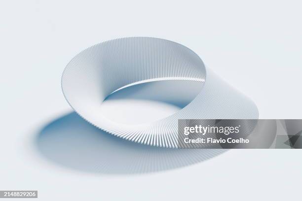 mobius strip 3d rendering - ciclo de vida imagens e fotografias de stock