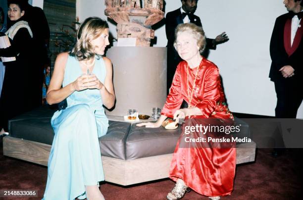 Guests attend the party honoring Kennedy Center Chairman Roger Stevens on January 25, 1976 in Washington, D.C.