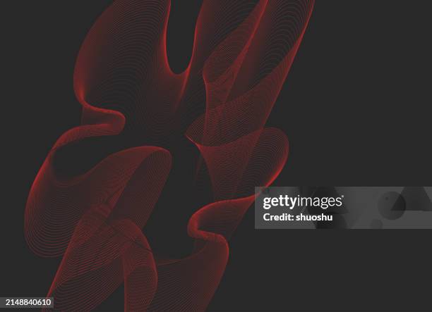 Abstract Red Curve Dynamic Blend Line Pattern Technology Background ...