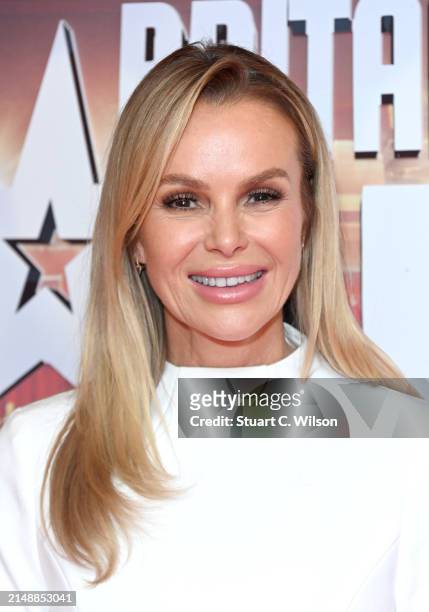 Judge Amanda Holden attends the "Britain's Got Talent" Photocall at the Ham Yard Hotel on April 16, 2024 in London, England.