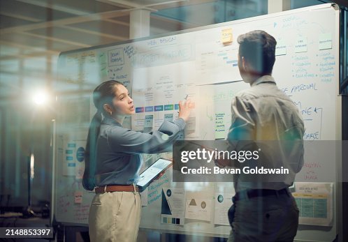 Window, teamwork and whiteboard for brainstorming in meeting, business people with tablet and digital notes with agenda storyboard. Information, ideas with research and calendar for project schedule Window, teamwork and whiteboard for brainstorming in meeting, business people with tablet and digital notes with agenda storyboard. Information, ideas with research and calendar for project schedule