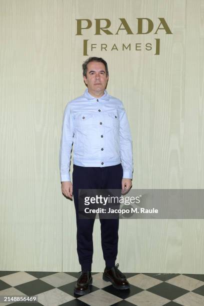 Andrés Jaque attends the photocall at Prada Frames during Milan Design Week at Museo Bagatti Valsecchi on April 16, 2024 in Milan, Italy.