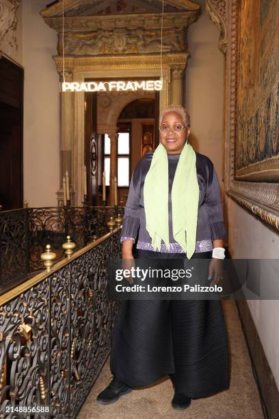 Mabel O. Wilson at Prada Frames during Milan Design Week at Museo Bagatti Valsecchi on April 16, 2024 in Milan, Italy.