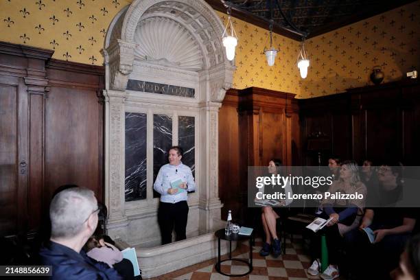 Andrés Jaque at Prada Frames during Milan Design Week at Museo Bagatti Valsecchi on April 16, 2024 in Milan, Italy.