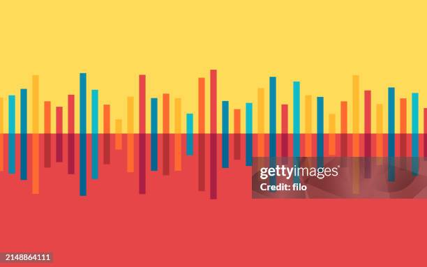 podcast sound wave form - arts culture and entertainment stock illustrations