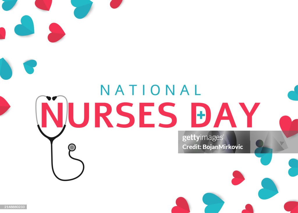 National Nurses Day background. Vector