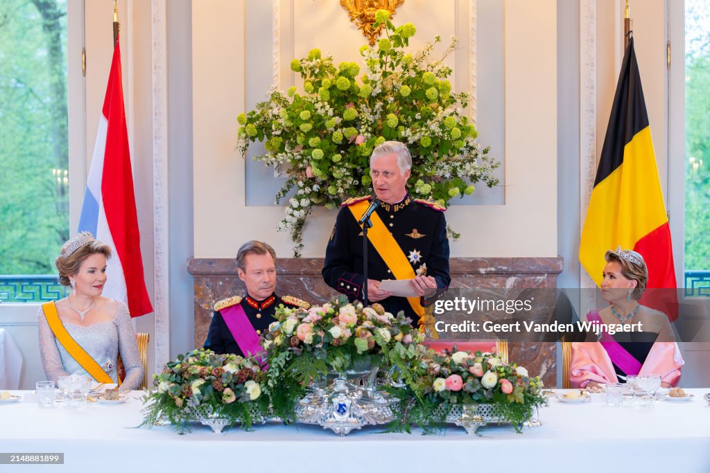 Grand-Duke And Grand Duchess Of Luxembourg : State Visit To Belgium - Day One