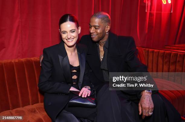 Lola Abecassis and Kid Cudi attend afterparty for the global premiere of Paramount+ series "Knuckles" on April 16, 2024 in London, England. Knuckles...