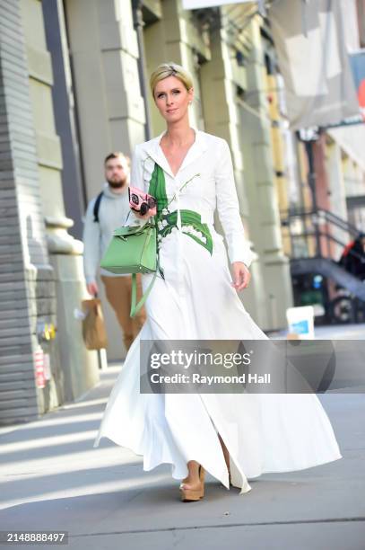 Nicky Hilton Rothschild is seen on April 16, 2024 in New York City.