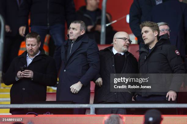 Southampton co-owners Henrik Kraft and Rasmus Ankersen during the Sky Bet Championship match between Southampton FC and Preston North End at St...