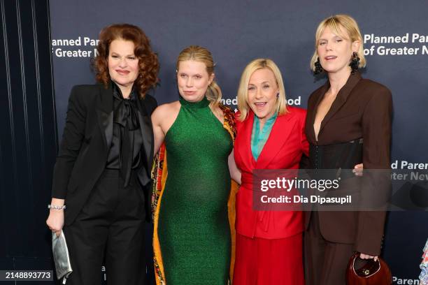 Sandra Bernhard, Theodora Richards, Patricia Arquette and Alexandra Richards attend the 2024 Planned Parenthood Of Greater New York Gala on April 16,...