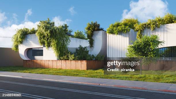 modern green building - green building stock pictures, royalty-free photos & images