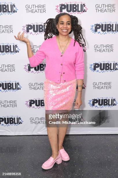 Playwright Suzan-Lori Parks attends the "Sally & Tom" opening night at The Public Theater on April 16, 2024 in New York City.