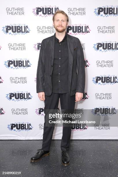 Peter McNally attends the "Sally & Tom" opening night at The Public Theater on April 16, 2024 in New York City.