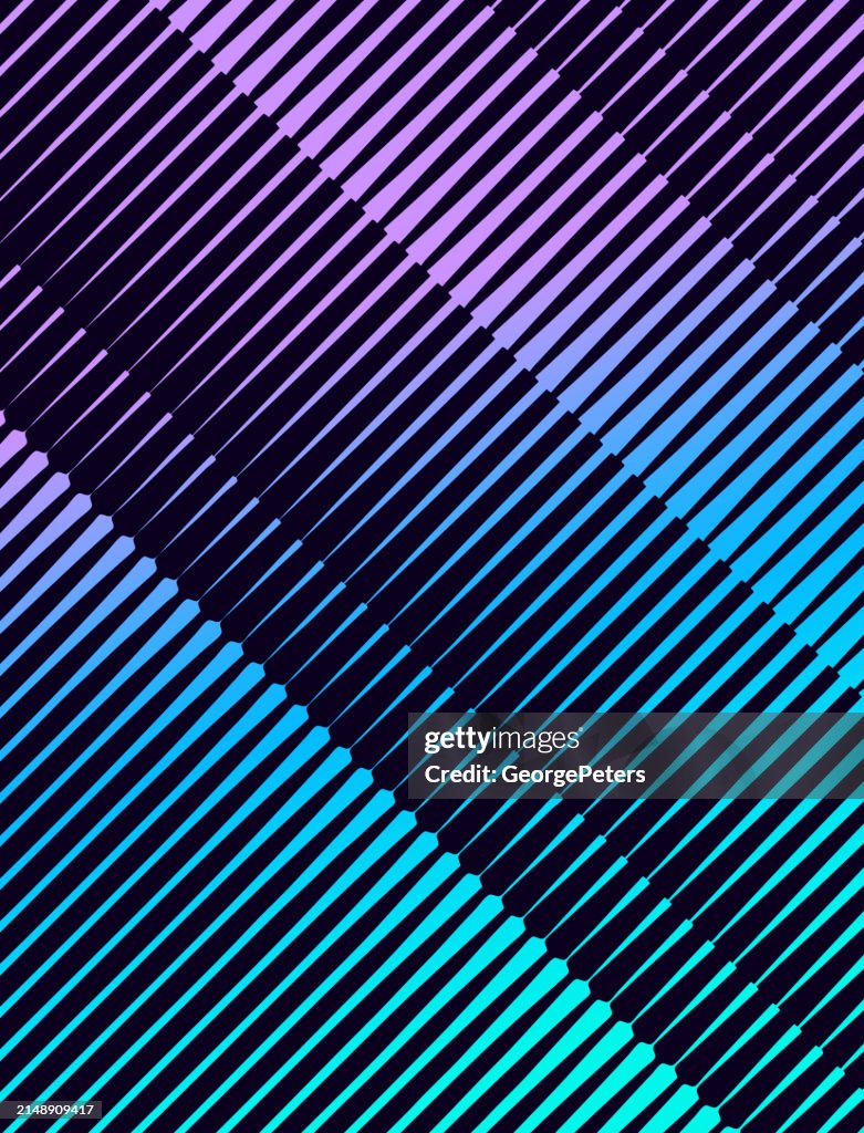 Futuristischer Technologiehintergrund mit gestreiften Linien