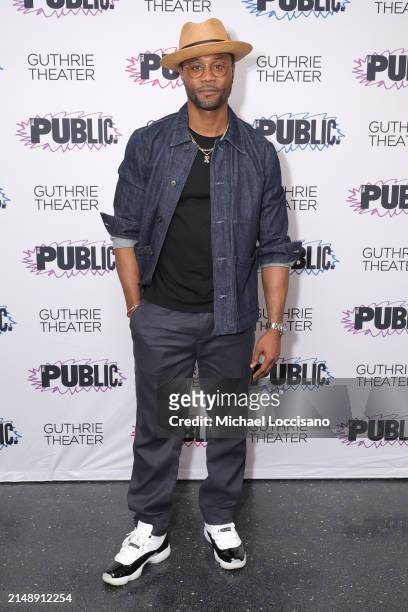 Khiry Walker attends the "Sally & Tom" opening night at The Public Theater on April 16, 2024 in New York City.