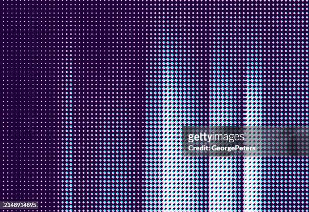 abstract background with colorful vertical bars and glitch technique - 3d data bars stock-grafiken, -clipart, -cartoons und -symbole