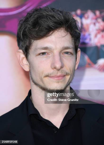 Mike Faist arrives at the Los Angeles Premiere Of Amazon MGM Studios "Challengers" at Westwood Village Theater on April 16, 2024 in Los Angeles,...