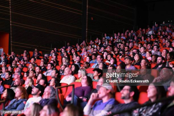 The audience watches episode at Adult Swim's 'Rick and Morty' FYC Event at Saban Media Center on April 16, 2024 in North Hollywood, California.