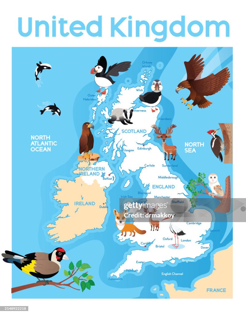 United Kingdom Animals Map