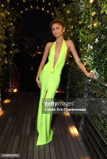 Zendaya attends the Los Angeles Premiere of Amazon MGM Studios' "Challengers" After Party at Funke on April 16, 2024 in Los Angeles, California.