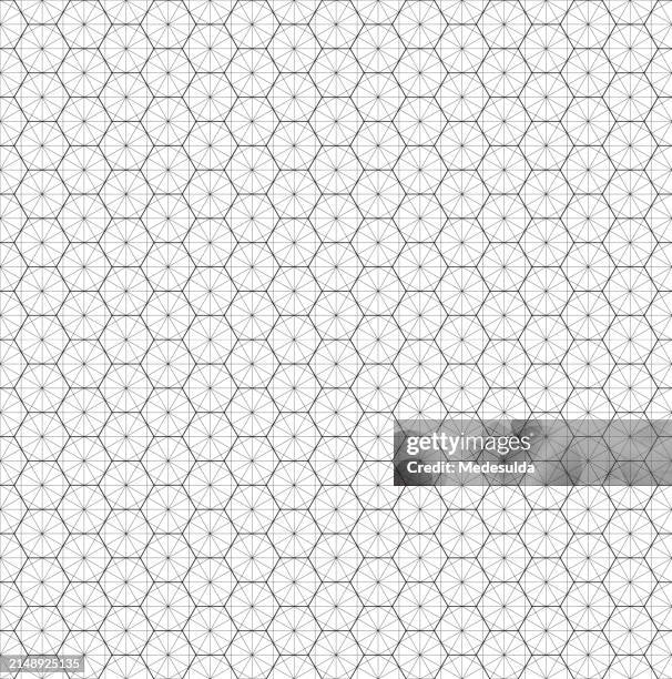 hexagon seamless pattern. - hexagon pattern seamless stock illustrations