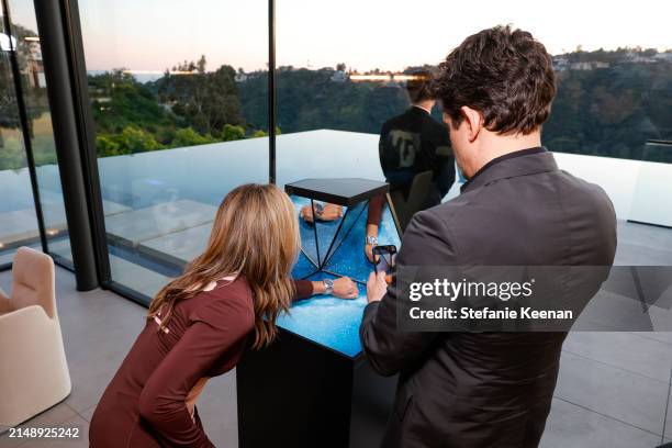 Ginny Wright and John Mayer are seen as Audemars Piguet hosts a special evening with John Mayer to Celebrate latest collaboration at a private...