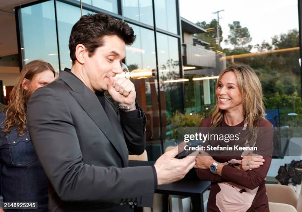 John Mayer and Ginny Wright are seen as Audemars Piguet hosts a special evening with John Mayer to Celebrate latest collaboration at a private...