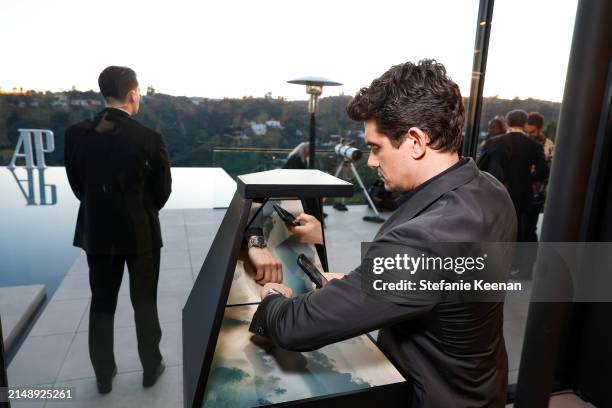 John Mayer is seen as Audemars Piguet hosts a special evening with John Mayer to Celebrate latest collaboration at a private residence on April 16,...