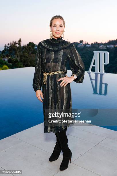 Maria Bello poses as Audemars Piguet hosts a special evening with John Mayer to Celebrate latest collaboration at a private residence on April 16,...