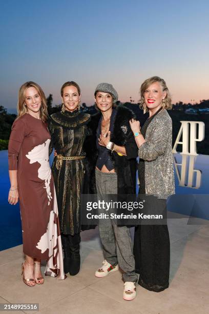 Ginny Wright, Maria Bello, Dominique Crenn and Olivia Crouan pose as Audemars Piguet hosts a special evening with John Mayer to Celebrate latest...