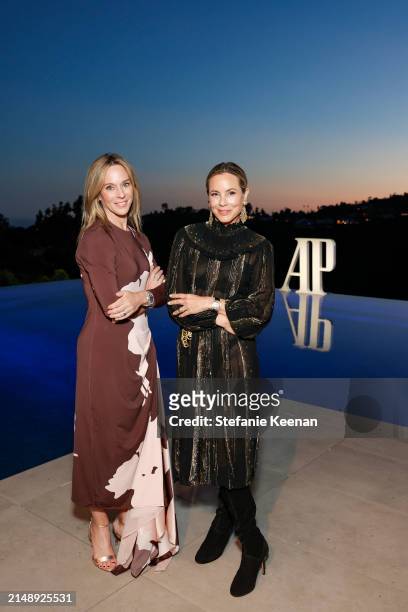 Ginny Wright and Maria Bello pose as Audemars Piguet hosts a special evening with John Mayer to Celebrate latest collaboration at a private residence...