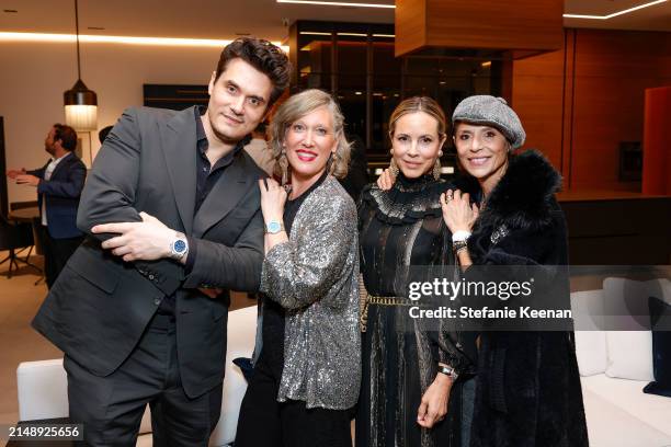 John Mayer, Olivia Crouan, Maria Bello and Dominique Crenn pose as Audemars Piguet hosts a special evening with John Mayer to Celebrate latest...