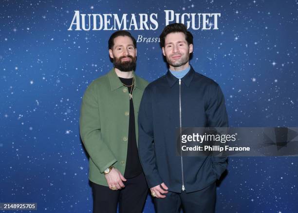 Adam Goldston and Ryan Goldston pose as Audemars Piguet hosts a special evening with John Mayer to Celebrate latest collaboration at a private...