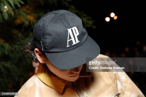 Logo is seen as Audemars Piguet hosts a special evening with John Mayer to Celebrate latest collaboration at a private residence on April 16, 2024 in...