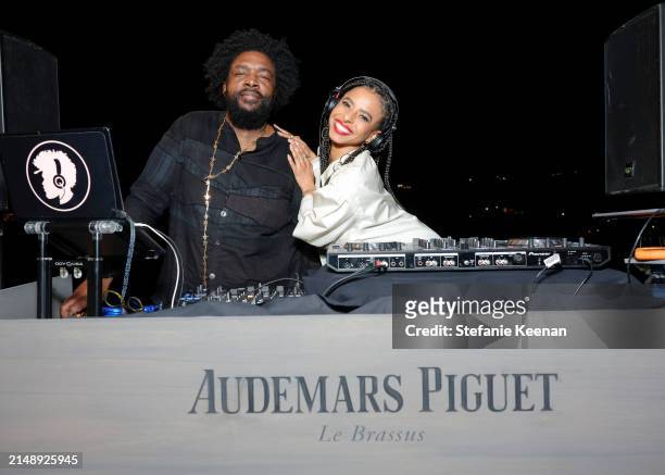 Questlove and Novena Carmel pose as Audemars Piguet hosts a special evening with John Mayer to Celebrate latest collaboration at a private residence...