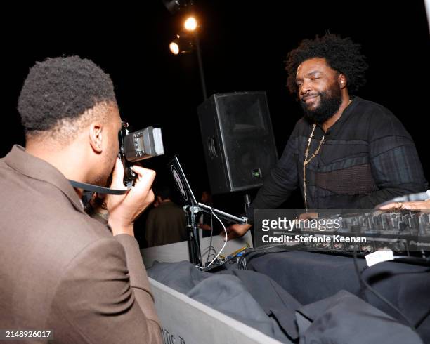 Romeo Okwara and Questlove are seen as Audemars Piguet hosts a special evening with John Mayer to Celebrate latest collaboration at a private...