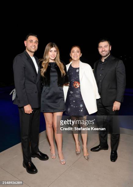 Guests pose as Audemars Piguet hosts a special evening with John Mayer to Celebrate latest collaboration at a private residence on April 16, 2024 in...