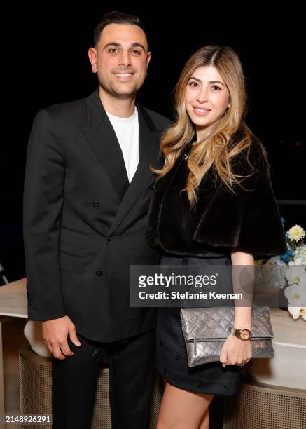 Guests pose as Audemars Piguet hosts a special evening with John Mayer to Celebrate latest collaboration at a private residence on April 16, 2024 in...