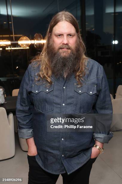 Chris Stapleton poses as Audemars Piguet hosts a special evening with John Mayer to Celebrate latest collaboration at a private residence on April...