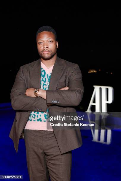 Romeo Okwara poses as Audemars Piguet hosts a special evening with John Mayer to Celebrate latest collaboration at a private residence on April 16,...