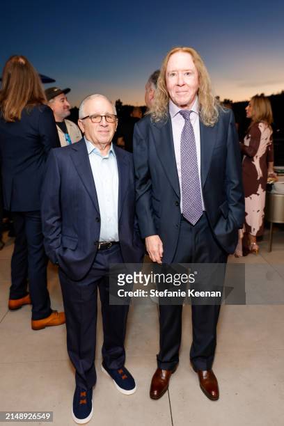 Irving Azoff and Steve Moir pose as Audemars Piguet hosts a special evening with John Mayer to Celebrate latest collaboration at a private residence...