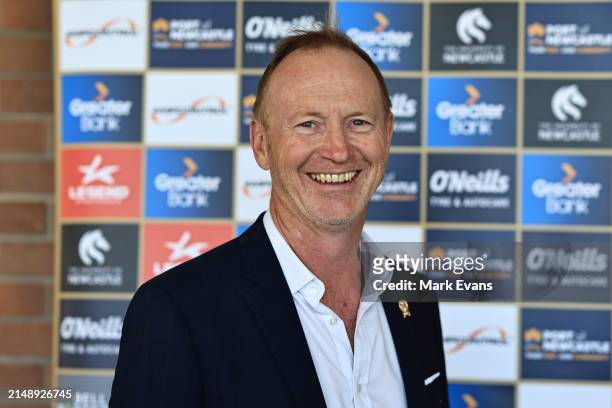 Jets CEO Shane Mattiske looks on during a Newcastle Jets A-League Women media opportunity at Maitland Sportsground on April 17, 2024 in Newcastle,...