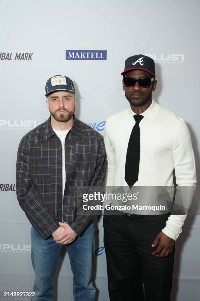 Skepta and Director Hector Dockrill during the Skepta and guests at Soho Warehouse, "Tribal Mark" Los Angeles Premiere, with Formula E and Martell...