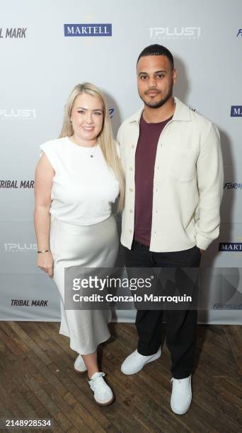 Milly May and Adam Strawford during the Skepta and guests at Soho Warehouse, "Tribal Mark" Los Angeles Premiere, with Formula E and Martell Blue...