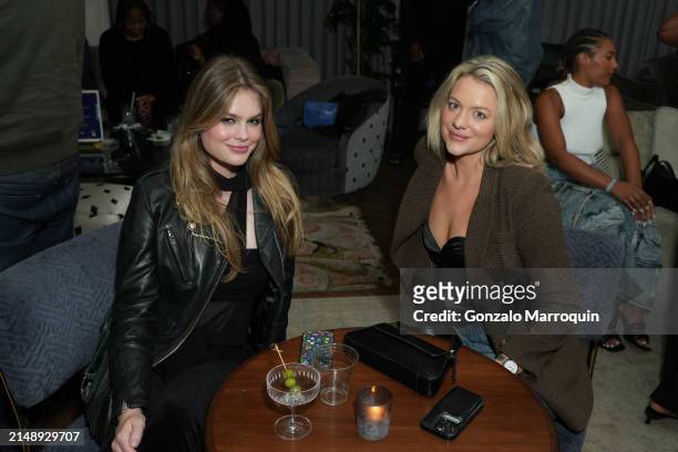Dominique Booth and Maria Pohlman during the Skepta and guests at Soho Warehouse, "Tribal Mark" Los Angeles Premiere, with Formula E and Martell Blue...