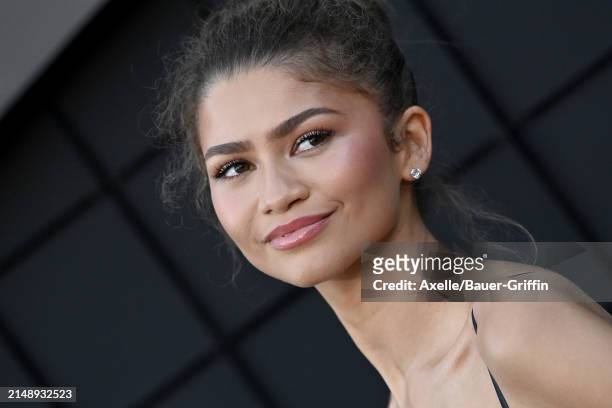 Zendaya attends the Los Angeles Premiere of Amazon MGM Studios "Challengers" at Westwood Village Theater on April 16, 2024 in Los Angeles, California.